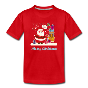 Kids' Premium T-Shirt: Merry Christmas - red