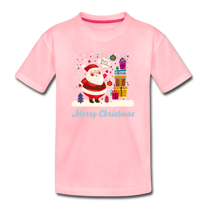 Kids' Premium T-Shirt: Merry Christmas - pink