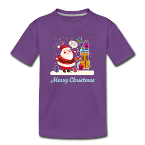 Kids' Premium T-Shirt: Merry Christmas - purple