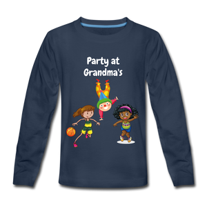 Kids' Premium Long Sleeve T-Shirt: Party - navy