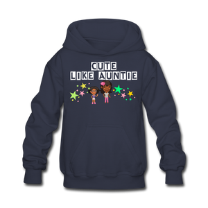 Girls Kids' Hoodie: Cute Like Auntie - navy