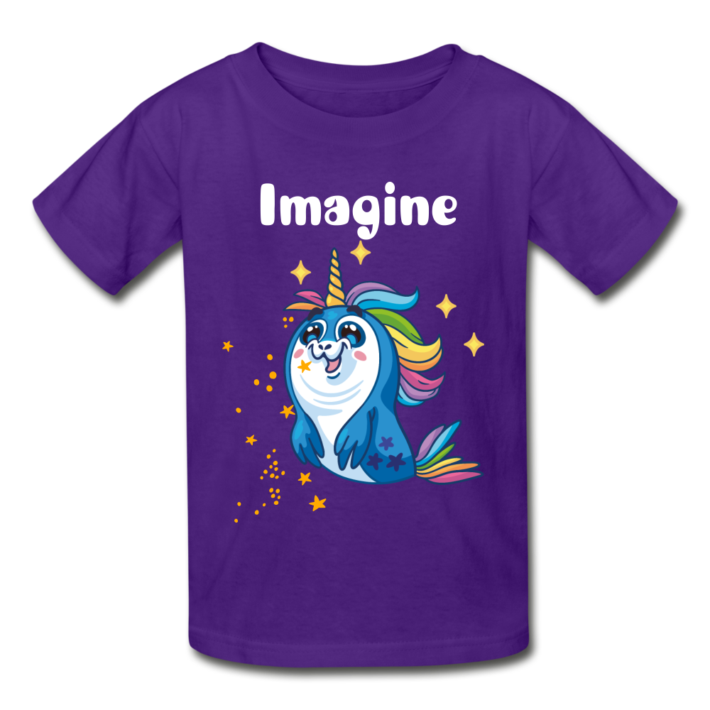 Gildan Ultra Cotton Youth T-Shirt: Imagine - purple