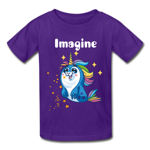 Gildan Ultra Cotton Youth T-Shirt: Imagine - purple