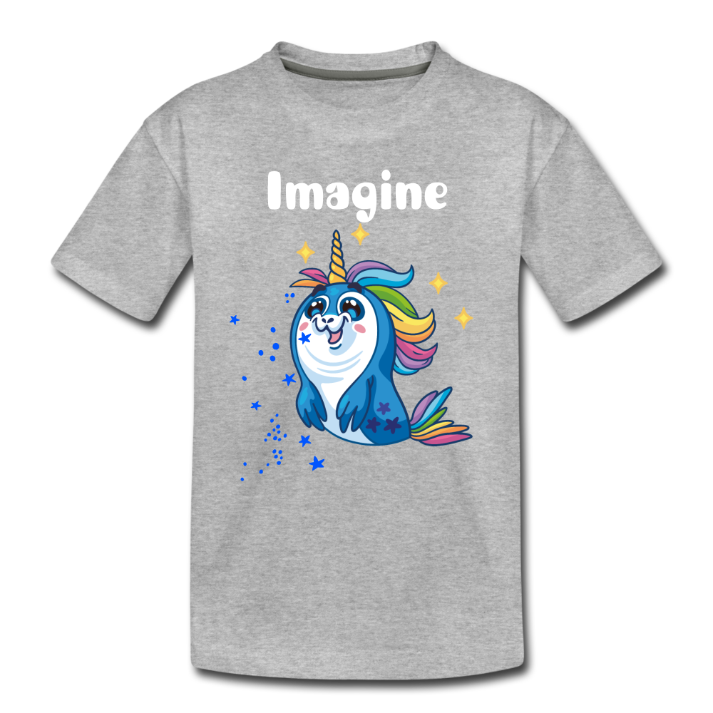 Toddler Premium T-Shirt: Imagine - heather gray