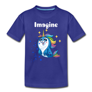 Toddler Premium T-Shirt: Imagine - royal blue