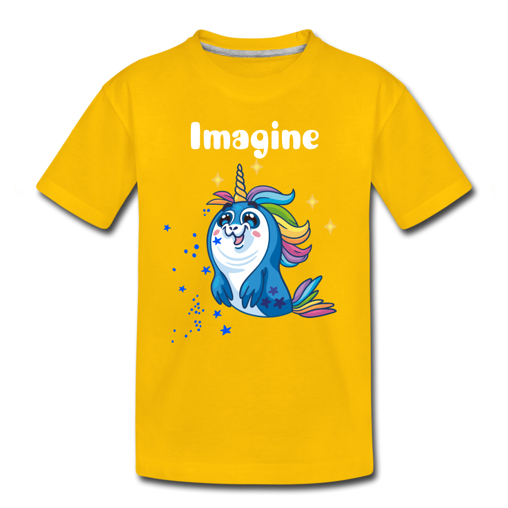 Toddler Premium T-Shirt: Imagine - sun yellow