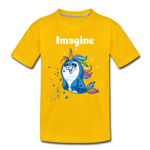 Toddler Premium T-Shirt: Imagine - sun yellow