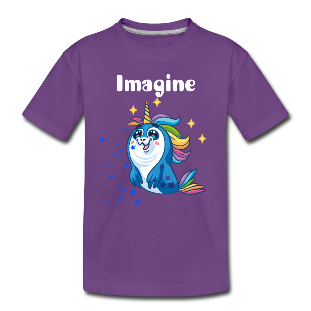 Toddler Premium T-Shirt: Imagine - purple
