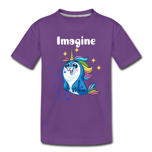 Toddler Premium T-Shirt: Imagine - purple