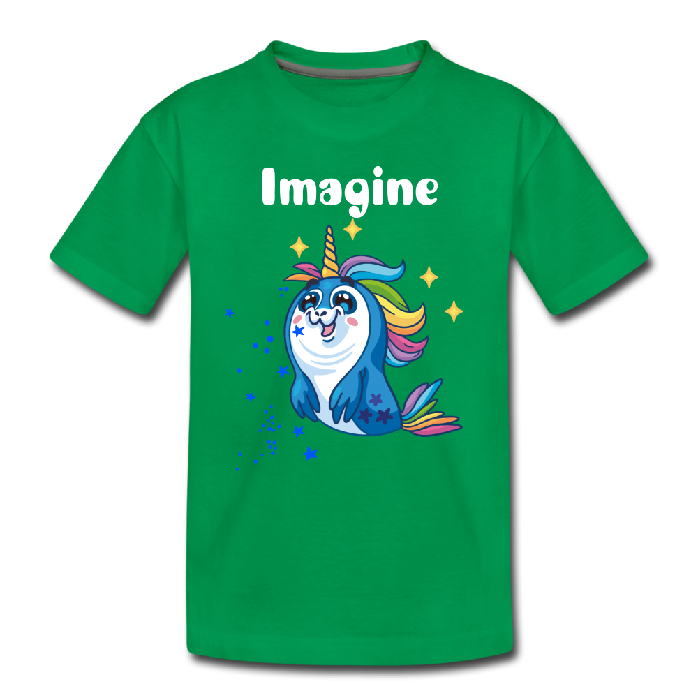 Toddler Premium T-Shirt: Imagine - kelly green