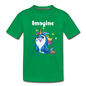 Toddler Premium T-Shirt: Imagine - kelly green