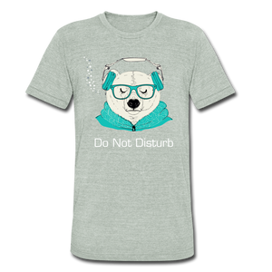 Unisex Tri-Blend T-Shirt: Do Not Disturb - heather gray