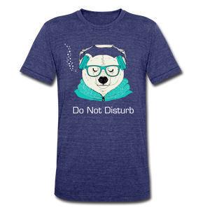 Unisex Tri-Blend T-Shirt: Do Not Disturb - heather indigo