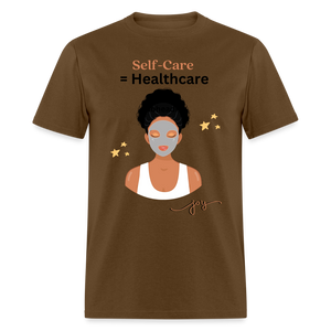 Self Care Graphic Tee - brown