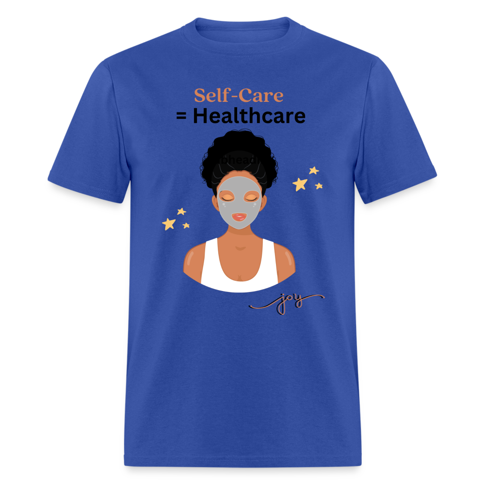 Self Care Graphic Tee - royal blue