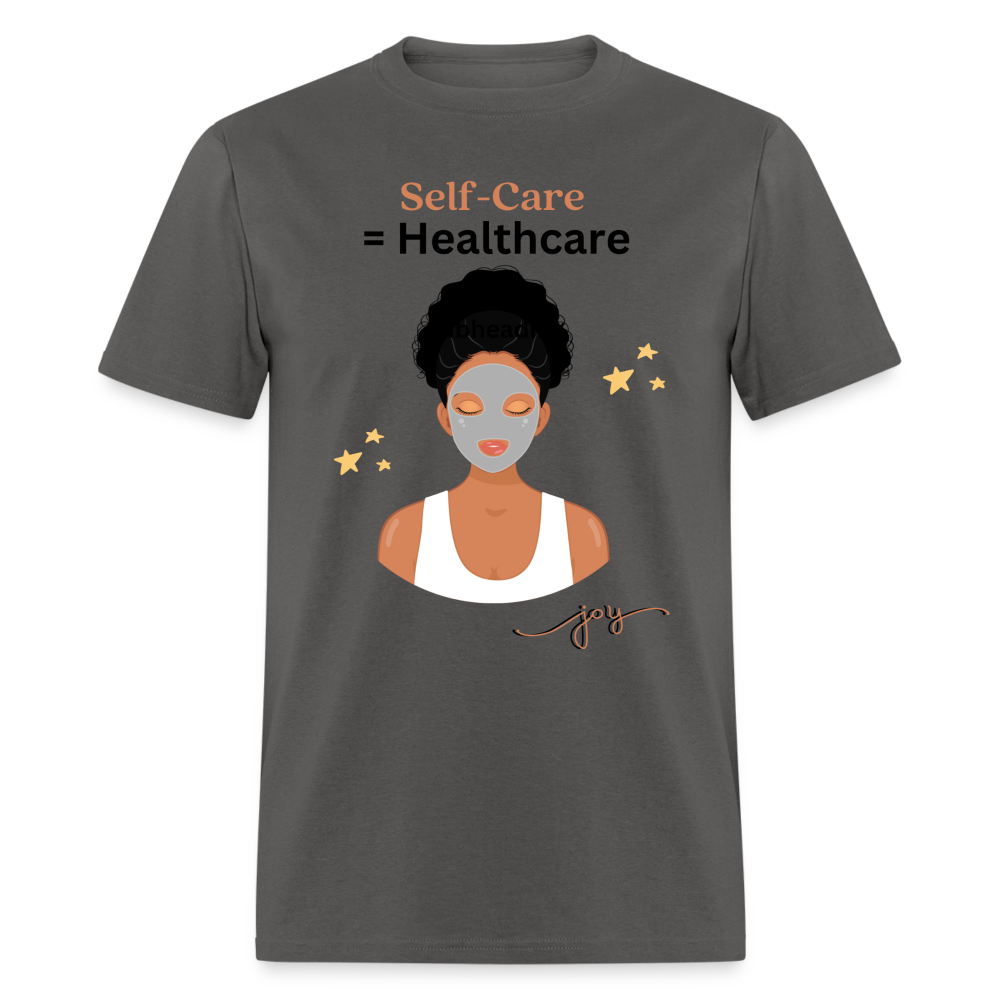 Self Care Graphic Tee - charcoal