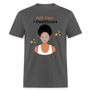 Self Care Graphic Tee - charcoal