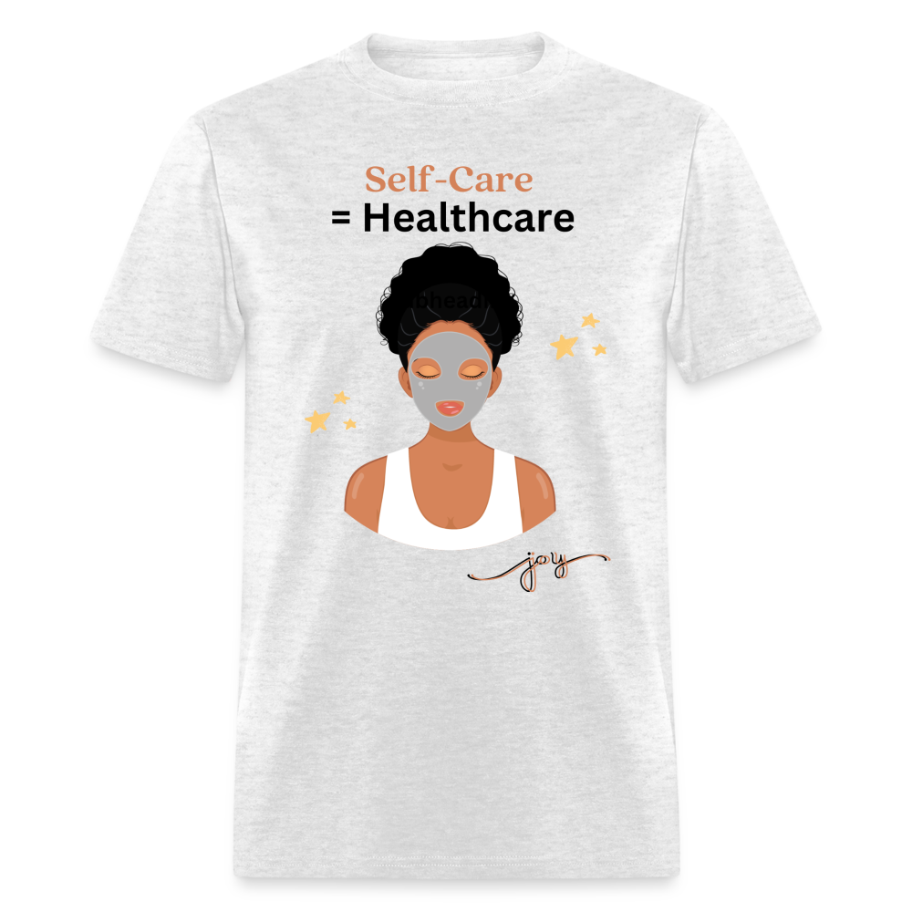 Self Care Graphic Tee - light heather gray