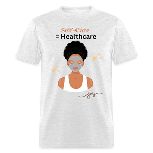 Self Care Graphic Tee - light heather gray