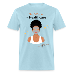 Self Care Graphic Tee - powder blue