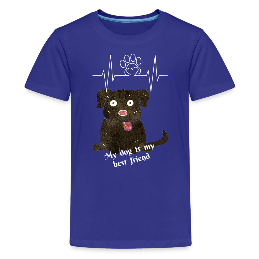 Kids' Premium T-Shirt: My dog is my best friend - royal blue